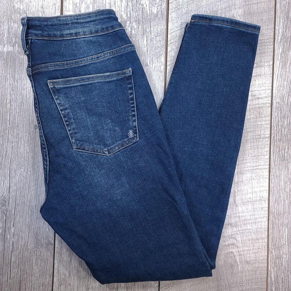 Silver Jeans Womens Medium Infinite Fit High Rise Skinny Dark Denim Wash